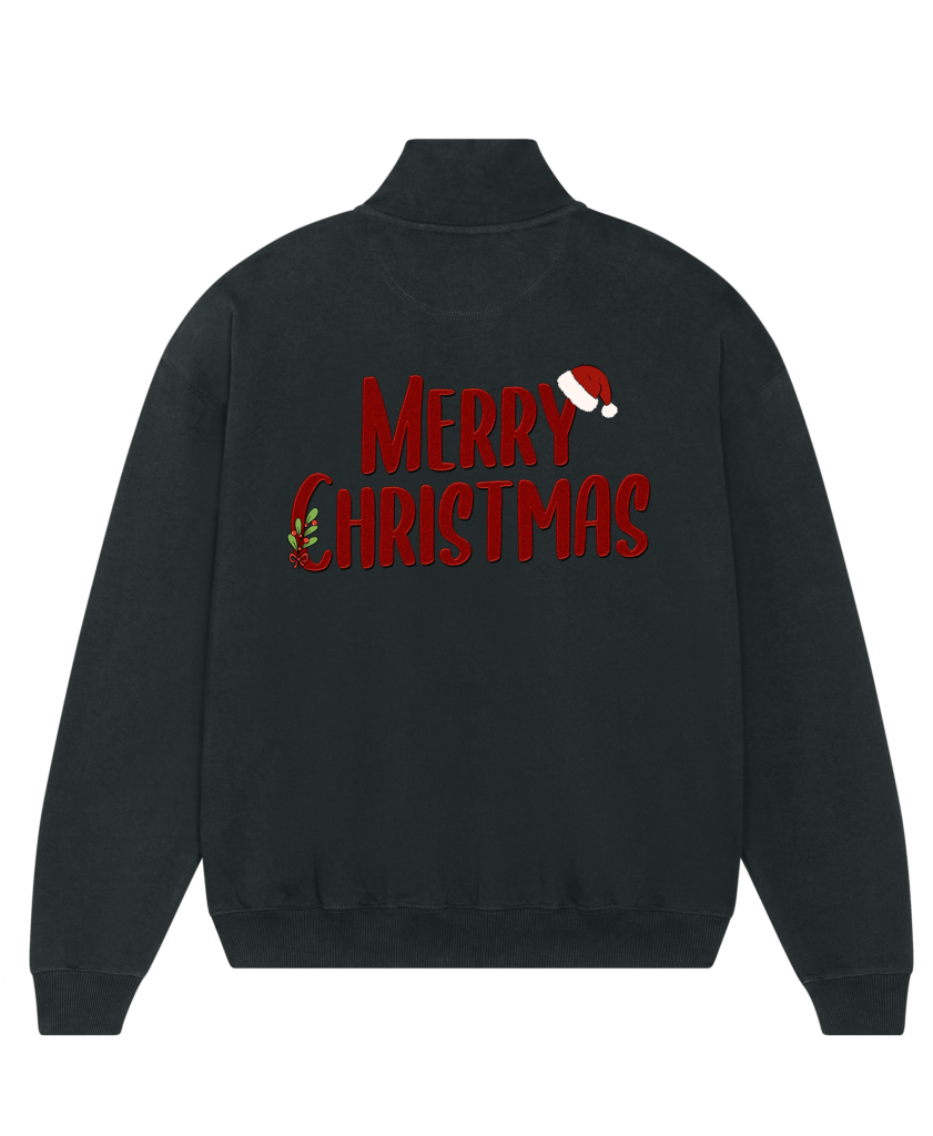 Merry Christmas Half Zip Unisex Sweatshirt